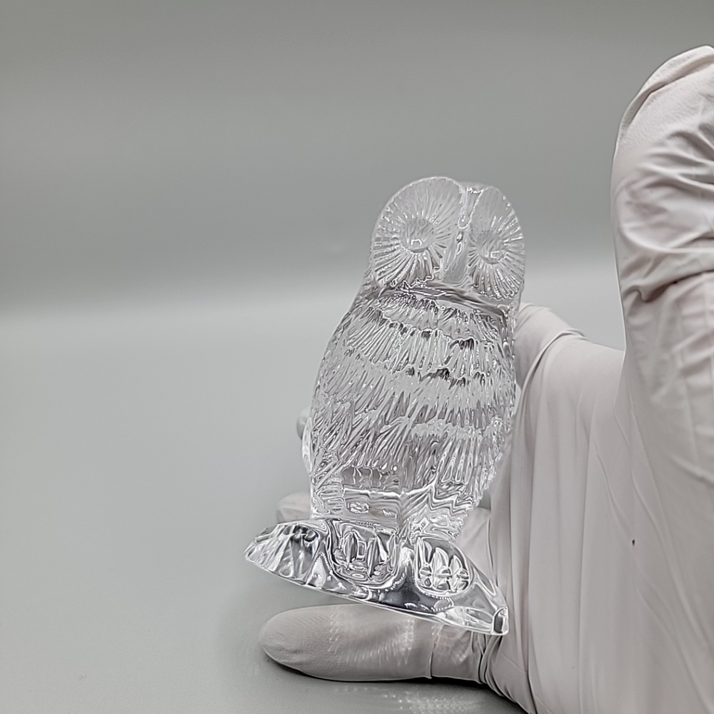 Vintage Waterford Crystal Figural Paperweight, Barn Owl